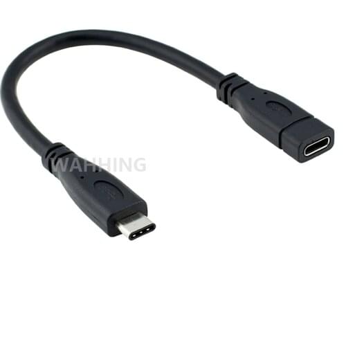 USB 3.1 Type C Male to Female Cable Adapter USB-C Type-C Data Charging Extension Cable for Computer Phone HY1388