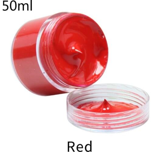 50ml Red Leather Paint Shoe Cream Coloring for Bag Leather Dye Repair Sofa Car Seat Scratch Leather Dye Repair