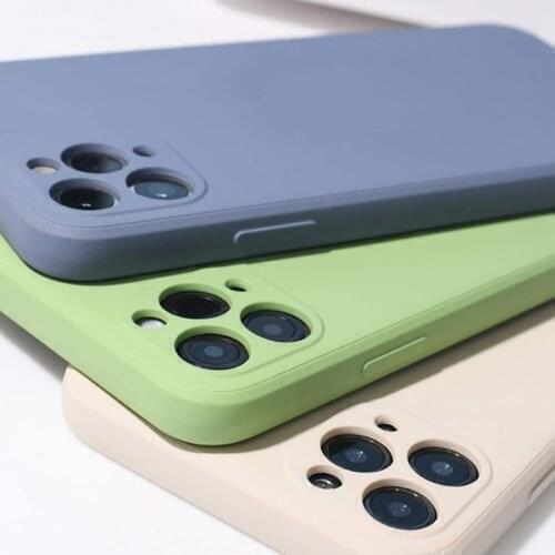 For iPhone 13 / Pro / 13 Mini / Pro Max Case Original Square Liquid Silicone Soft Cover For iPhone 13 Pro Max 13Pro Cases Coque