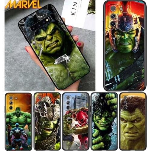 Hulk marvel hero for Samsung Galaxy S21 Ultra Plus Note 20 10 9 8 S10 S9 S8 S7 S6 Edge Plus Soft Black Phone Case