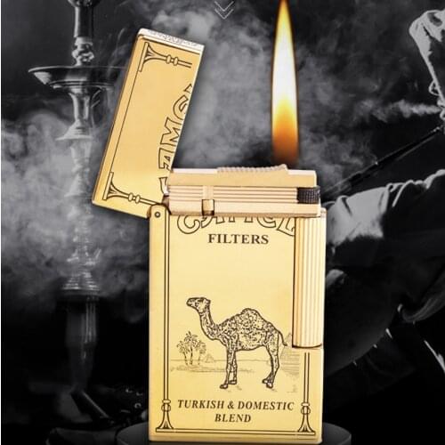 Unusual Personalized Custom version sideslip Fashion gasoline petroleum oil cigarette lighter (no Kerosene)Handmade 4 to 7 day