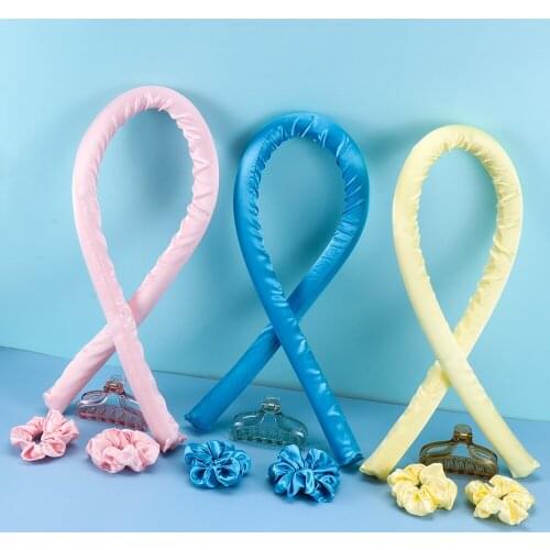 New Soft Silk Ribbon Headband Wave Formers Hair Curlers DIY Heatless Curling Rod Headband Lazy Curler Set Hair Styling Tools