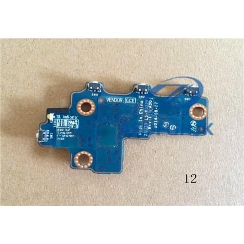 Genuine FOR Dell FOR Latitude 7350 Power Button Board ZAU70 LS-B332P 100%Test ok