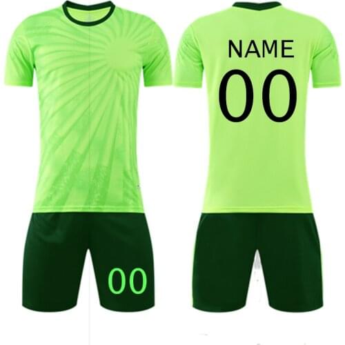 Kids Adult Soccer Jerseys Child Men Women Set Survetement Football Uniforms Training Suit Chinoiserie Print Running Clothing