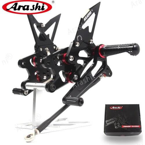 Arashi CNC Motorbike Rearset For SUZUKI GSXR 1000 07-08 Adjustable Footrests Foot Pegs GSX1000R GSXR1000 GSX-R 1000 2007 2008