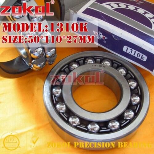 ZOKOL bearing 1310K tapered bore 111310 Self-aligning ball bearing 50*110*27mm