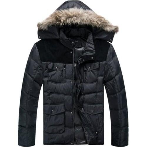 Plus size xl -6xl 7xl 8xl (bust 160 cm)2016 men xl big yards collars down jacket thickening recreational coat