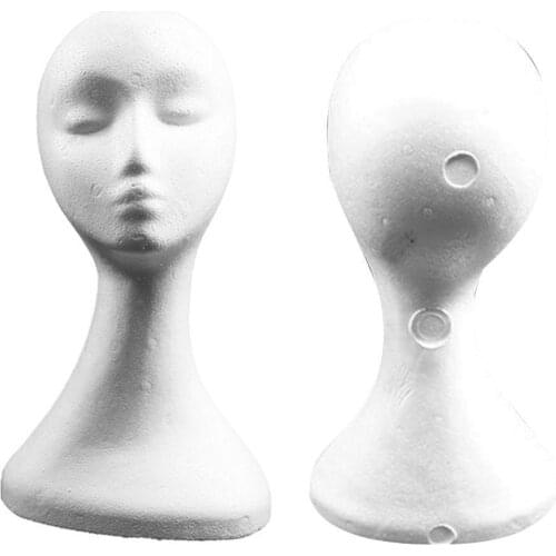 DIY Props Headdress Display Model Foam Female Mannequin Head Wig Hat Holder Decoration Crafts Fashion Figurines Miniatures