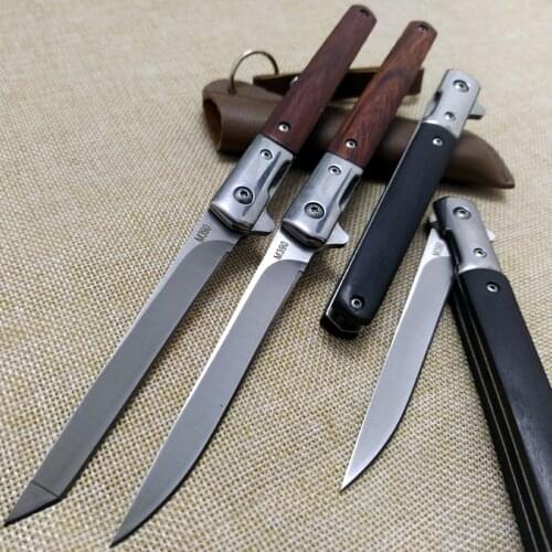 9.12'' Folding Knife Survival Tactical Outdoor Knife M390 Steel Blade Camping Hiking Hunting Pocket Knives Self-defense EDC Tool