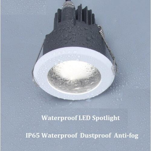 LukLoy Waterproof Bathroom Spotlight Hightlight LED Chip Steel Body Swimming Pool Recessed Spot Lights