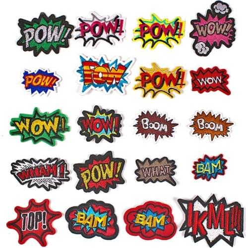 DIY Letter Embroidery Clothing Accessories Casquette Cartoon Embroidered Badge Lovely Cloth Stickers Computer Embroidery Logo