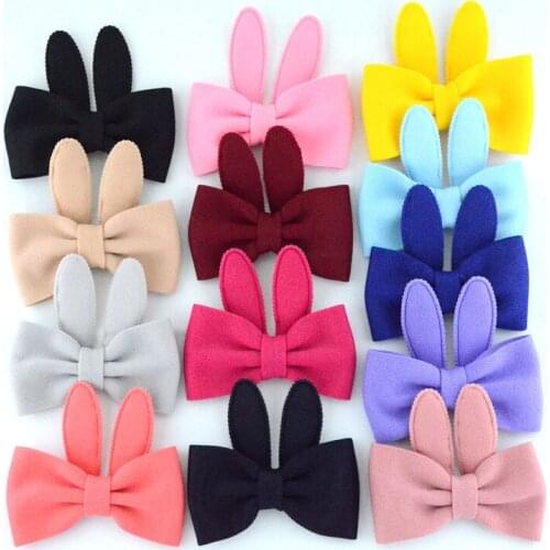 Yundfly 5pcs Handmade Bow Cute Rabbit Bunny Ears For Baby Girls Diy Headwear Clothing Shoes and Hats Hair Accessories