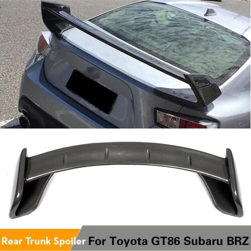 Carbon Fiber Rear Trunk Spoiler Boot Lip Wing Spoiler For Toyota GT86 Subaru BRZ 2015 - 2019