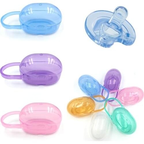 1PCS Baby Solid Pacifier Box Soother Container Holder Pacifier Box Travel Storage Case Safe Holder Pacifier PP Plastic Box Cheap