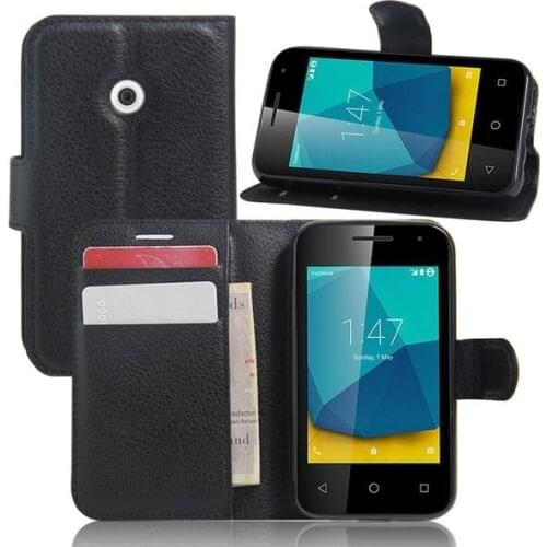 10pcs/lot free shipping Litchi Grain wallet leather Case For Vodafone Smart First 7/Smart first 6/smart 4 power/SMART 4