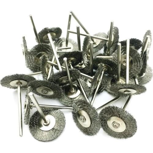 30pcs/lot Dental Wire Steel Brush Polishing Wheel for Rotary Tools 2.35mm for Teeth Whitening