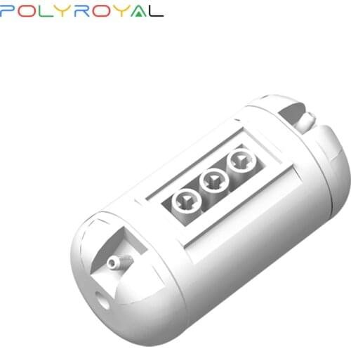 POLYROYAL Building Blocks Technology parts 67c01 white gas tank Pneumatic 1PCS Educational toy for children 75974