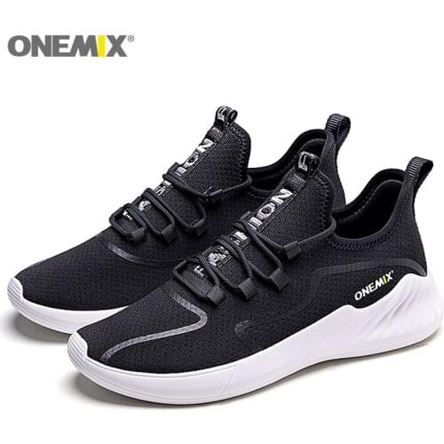 ONEMIX Slip On Mens Trainers Breathable Walking Shoes Fashion Casual Sneakers for Workout Zapatos De Hombre Free Shipping
