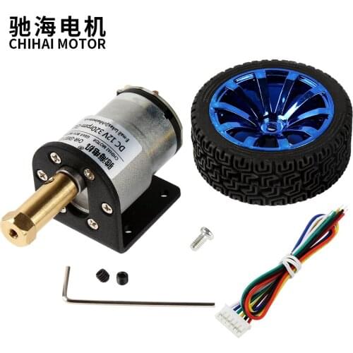 ChiHai Motor CHR-GM37-520ABHL 60mm Metal Mecanum Wheel with 12v Encoder Motor for Arduino Rasbperry Pie DIY Robot RC Car
