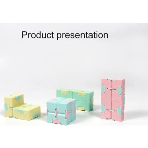 Unlimited Maze Cube Decompression Artifact Exercise Finger Second-Order Creative Macaron Babies' Adult Educational Venting Toy