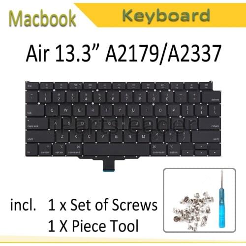 New Keyboard for Apple Macbook Air Retina 13" A2179 A2337 M1 Keyboard US UK French Spanish German Danish Italian 2020 Year