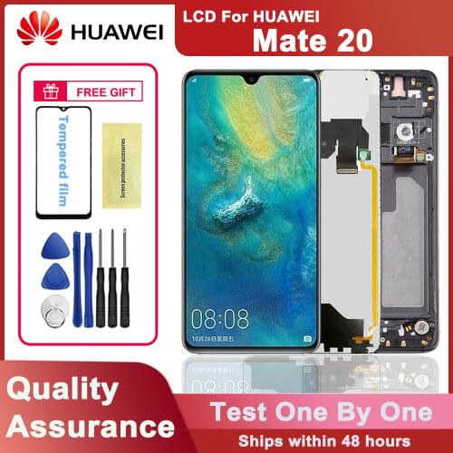 Original AMOLED 6.53" LCD Display for Huawei Mate 20 LCD touch screen Digitizer assembly For Mate 20 HMA-l29 HMA-l09 Display