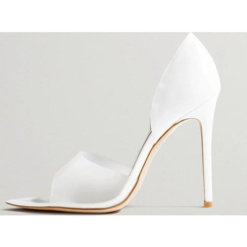 MKKHOU Fashion Sandals Womens New Summer Pumps Pointed Fish Mouth Shoes Ladies All-match Commuter High Heels Large Size 34-45