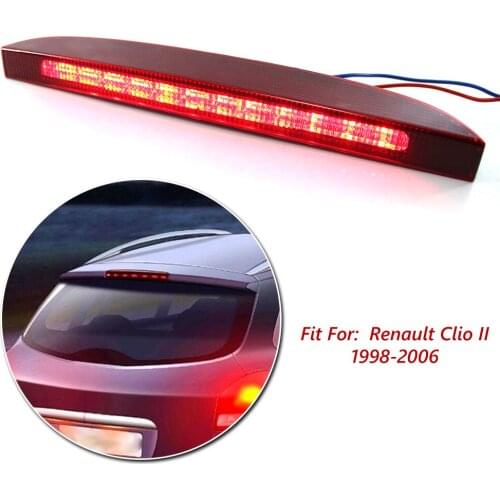 Brake Tail Light Rear Stop Lamp Smoked Lens Car Parts Repalce High Mount Lamps for Renault Clio II 1998-2006