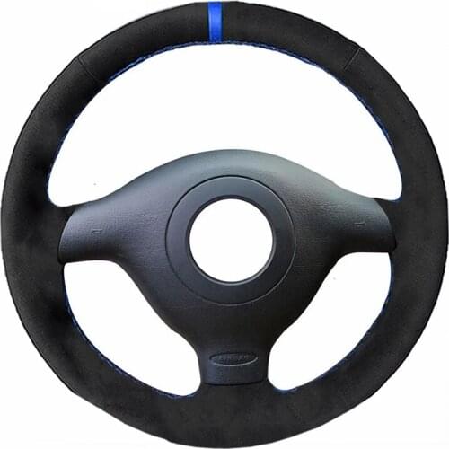 Alcantara Material Suede Leather Car Steering Wheel Cover for Volkswagen VW Golf 4 Passat B5 1996-2003 Polo 1999-2002