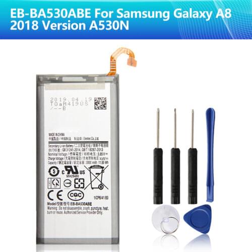 SAMSUNG Original Replacement Battery EB-BA530ABE For Samsung Galaxy A8 2018 A530N SM-A530N Authentic Phone Battery 3000mAh