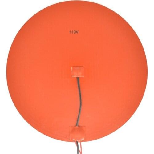 300mm Round 110V Silicone Rubber Heater Pad