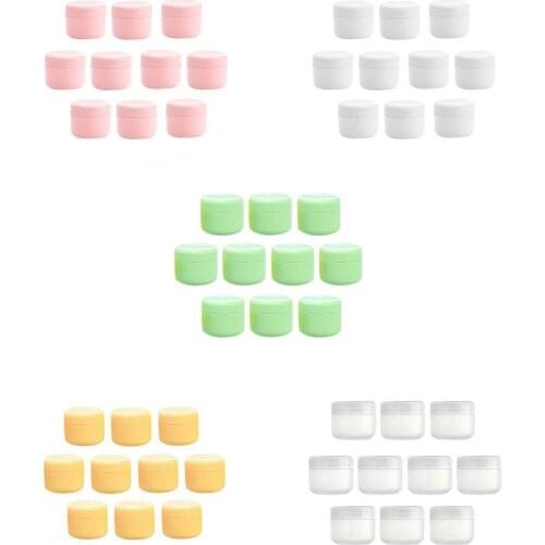 50pcs/set Empty Refillable Cosmetic Jars, Makeup Cream Containers