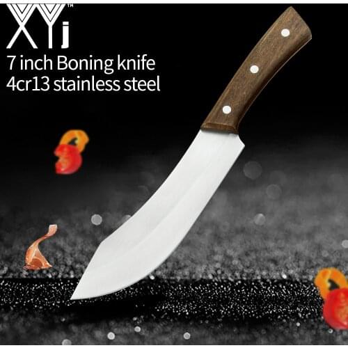 7 inch Boning Knife 4cr13 Stainless Steel Knife Tools Full Tang Forged Handmade Kitchen Knife Tool Cleaver Filleting Broad Knife