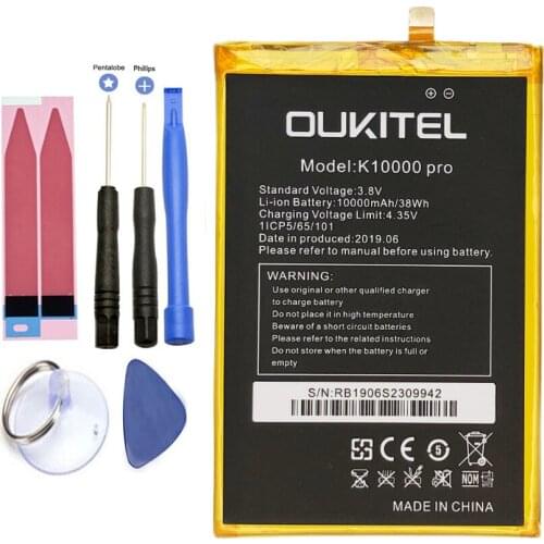 ISUNOO Oukitel K10000 Pro 10000mAh Battery With Repair Tools