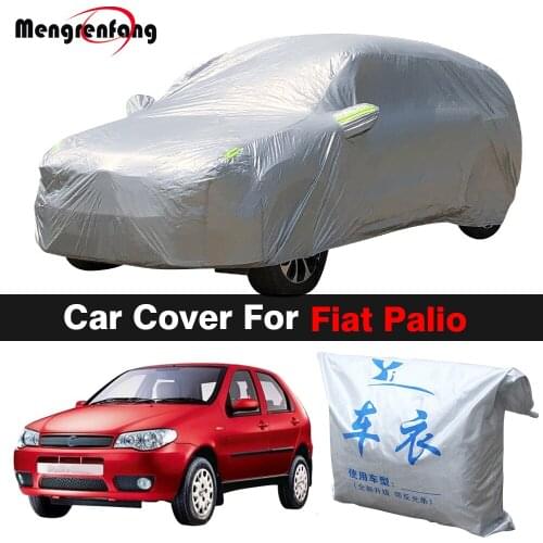 Full Car Cover Outdoor Sun Shade Anti-UV Snow Rain Resistant Dust Proof Auto Cover For Fiat Palio Hatchback Weekend