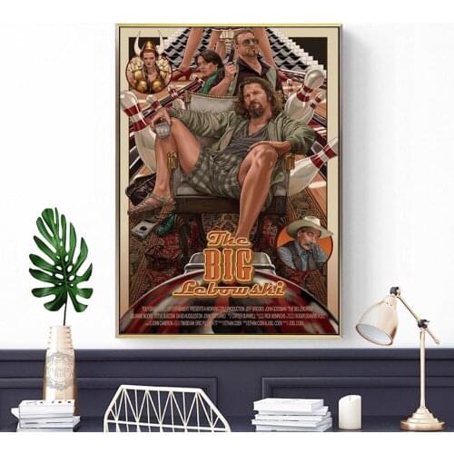 Decorative The Big Lebowski Classic Movie Vintage Film Poster Wall Art Canvas Painting Decoration Home Decor картины на стену
