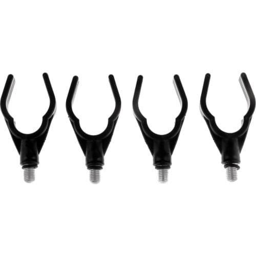 4pcs U-Head Fishing Rod Rest Holder Fit for Fishing Rod Pod and Bank Stick