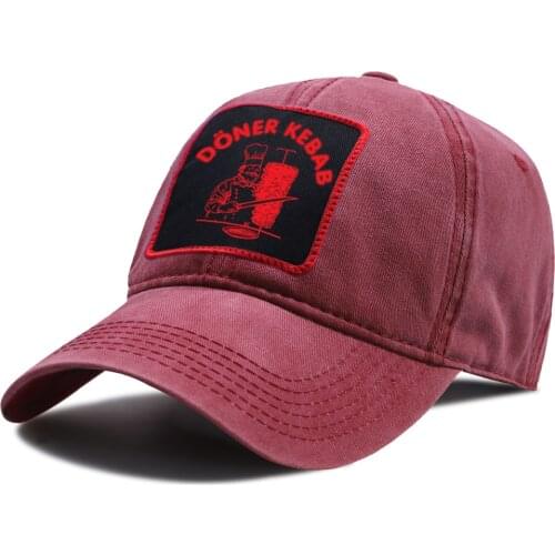 Breathable Hip Hop Baseball Caps Doner Kebab Harajuku Snapback Hat Cotton Unisex Sport Sun Hats Outdoor Sunscreen Baseball Cap