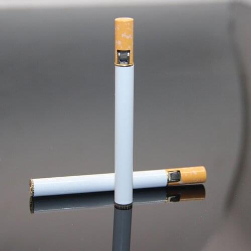 EDC Mini Lighter Cigarette Shape Butane Torch Light Kitchen Outdoor Barbecue Gadget Funny Lighter Cute Gifts for Men (NO Gas)