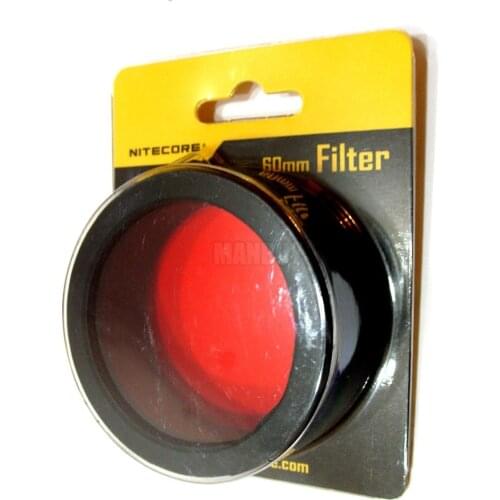 NITECORE RGB Torch Filter Diffused Mineral Coated Glass Len Flashlight Head of 60mm Lighting Accessories NFR60 NFG60 NFB60 NFD60