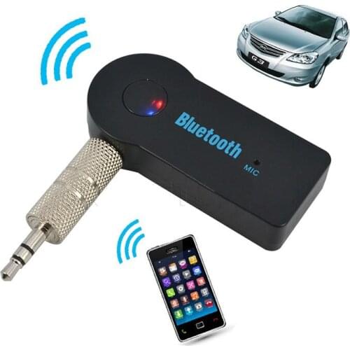 Handfree Car Bluetooth Music Receiver Universal 3.5mm Streaming A2DP Wireless Auto AUX Audio Adapter With Mic For Phone MP3