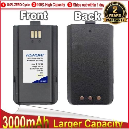 HSABAT 0 Cycle 3000mAh Battery for Baofeng DM-1801 Walkie Talkie DM1801 Radio High Quality Replacement Accumulator