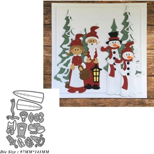 Reunion Metal Cutting Dies Scrapbooking Christmas doll Stencil Craft Decoration Mould Blade Punch Card Make Die Cut 2020 New Die