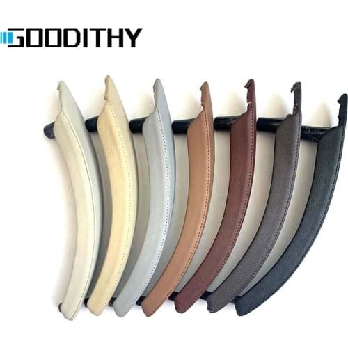Upgrade Car Inner Door Handle With Leather Cover Replacement For BMW X5 X6 E70 E71 2007-2013