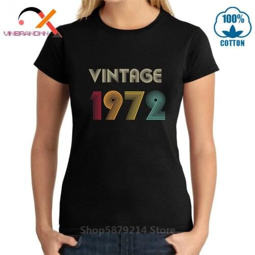 Fashion Classic 70s Clothes 47th Birthday Gift Tshirt Vintage 1972 T Shirt woman Best Mothers Day T-shirt Retro Husband Tees