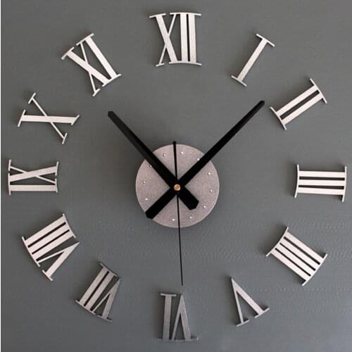 2019 New Home decoration big mirror wall clock modern design 3D DIY large decorative wall clocks watch wall unique gift