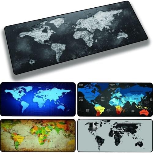 Extra Large Gaming Mouse Pad 900x400 Keyboard World Map Waterproof Desk Mat Accessories Computer & Office