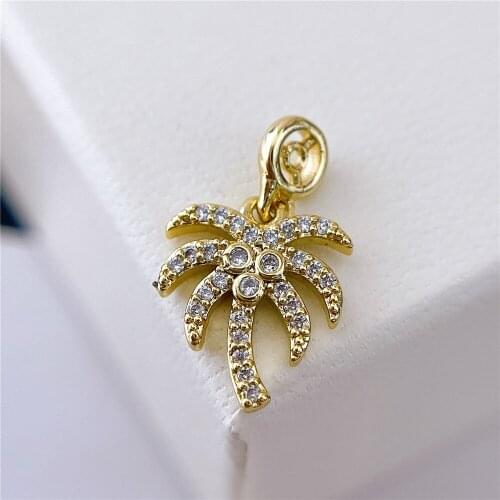 1PCS Real 18K Gold Plated Necklace Pendant Charms for Jewelry Findings Components Making Supplies DIY Cupron Accessories