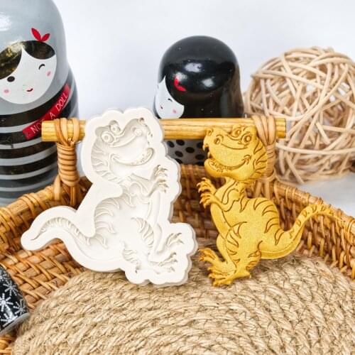 Dinosaur Silicone Molds For Baking Cartoon Animal Chocolate Biscuit Cake Decoration Mould DIY Baking Moudels Kitchen Tools