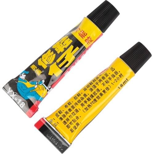 18ml Super Adhesive Repair Glue For Shoe Leather Rubber Canvas Tube Strong Bond Shoe Care Tools